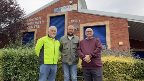Fawdon and West Gosforth Councillors standing outside community centre Fawdon and West Gosforth Councillors standing outside community centre