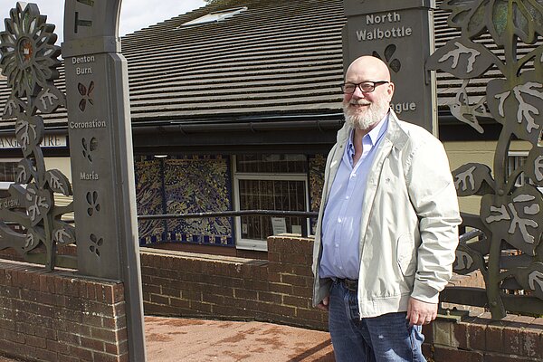 Stephen Kelly stood outside The Grange in the ward