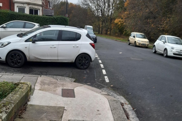 Cars parked in Jesmond Vale