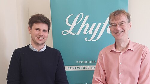 Mark with the Lhyfe team