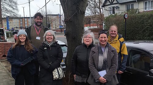 Parklands Focus Team with council officers in Garden Village