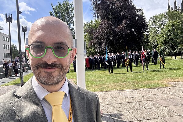 Cllr Owen Burbidge in attendance at the Armed Forces Day event at Civic Centre