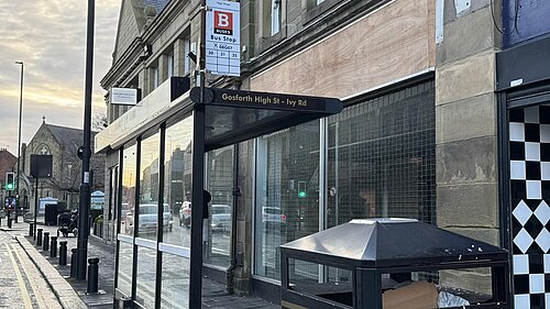 Bus Stop on Gosforth Highstreet