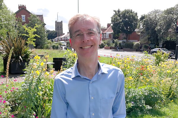 Mark with Heaton Road flowers
