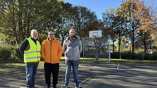 Fawdon and West Gosforth Councillors standing in Fawdon Park