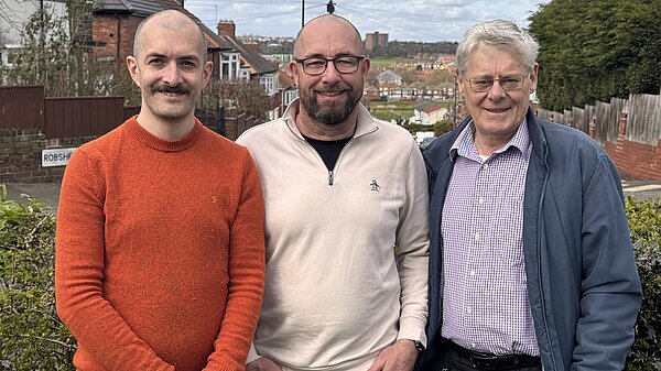 Councillors Owen Burbidge, Mark Mitchell and PJ Morrissey