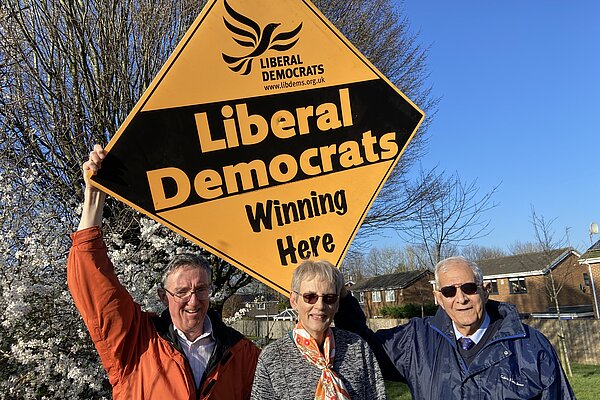 John, Barbara and Mohammad with LD diamond