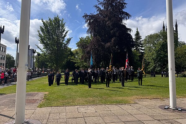 Members and veterans of the armed forces at Civic Centre
