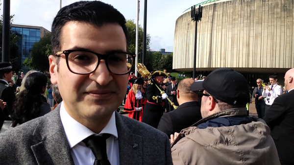 Cllr Ali Avaei at the Civic Centre