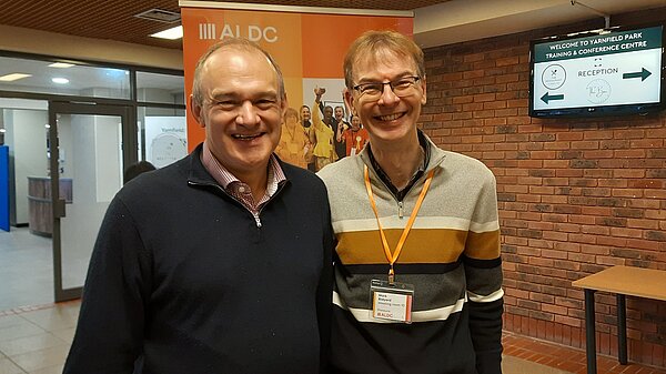 Mark Ridyard with Ed Davey