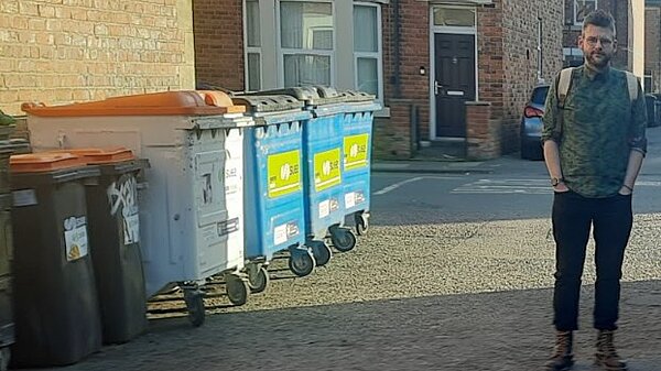 Andrew - near some bins in Heaton Back lane