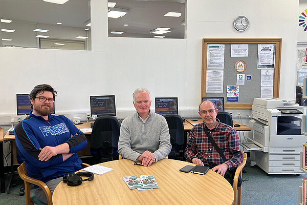 James, Philip & Peter at Jesmond Library