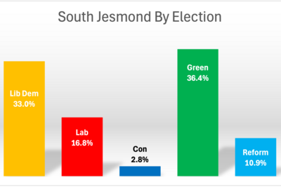 South Jesmond Result Bar Chart