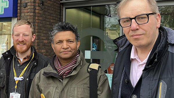 Councillors Colin Ferguson, Tahir Siddique and Tom Woodwark