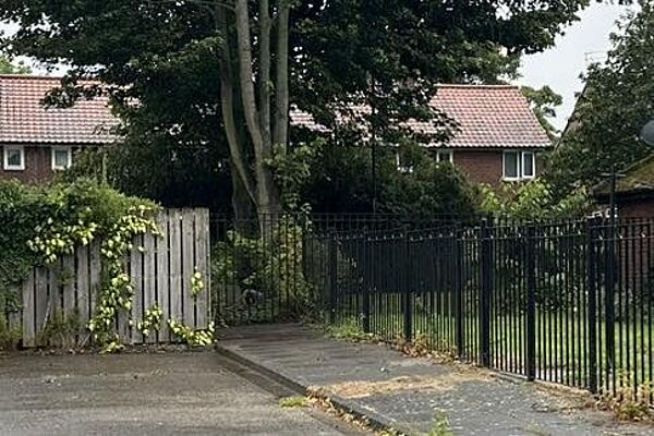 Carsdale Road Garages after rubbish removed